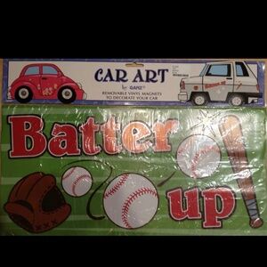 Ganz Batter Up Car Art Magnets. New in package